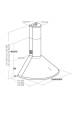 Obrázok pre Komínový odsavač par Akpo WK-4 Dandys GOLD 60 cm 450 m3/h, černý