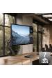 Obrázok pre Maclean MC-906 1-komorový držák monitoru s plynovou pružinou 17"-27" stolní držák rameno monitoru otočné naklápěcí otočné VESA 75x75 100x100 do 7 kg