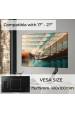 Obrázok pre Maclean MC-906 1-komorový držák monitoru s plynovou pružinou 17"-27" stolní držák rameno monitoru otočné naklápěcí otočné VESA 75x75 100x100 do 7 kg
